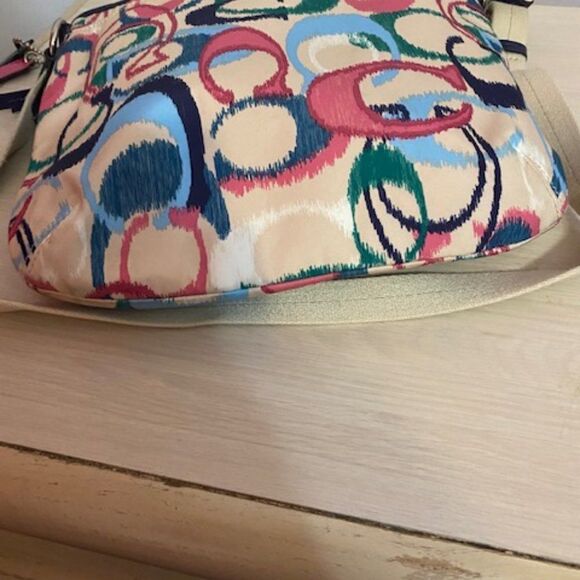 Coach F24446 Multi-color signature Ikat crossbody bag - Picture 5 of 6
